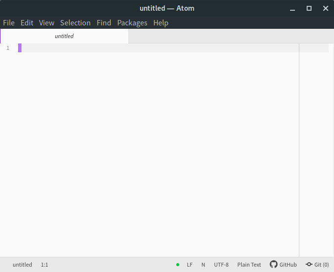 New atom instance